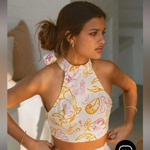 Peppermayo Linen Halter Top